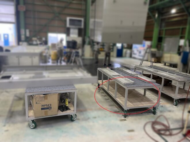 作業台車　収納力アップ