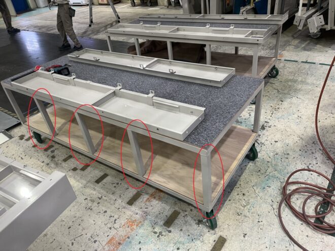 作業台車　強度アップ