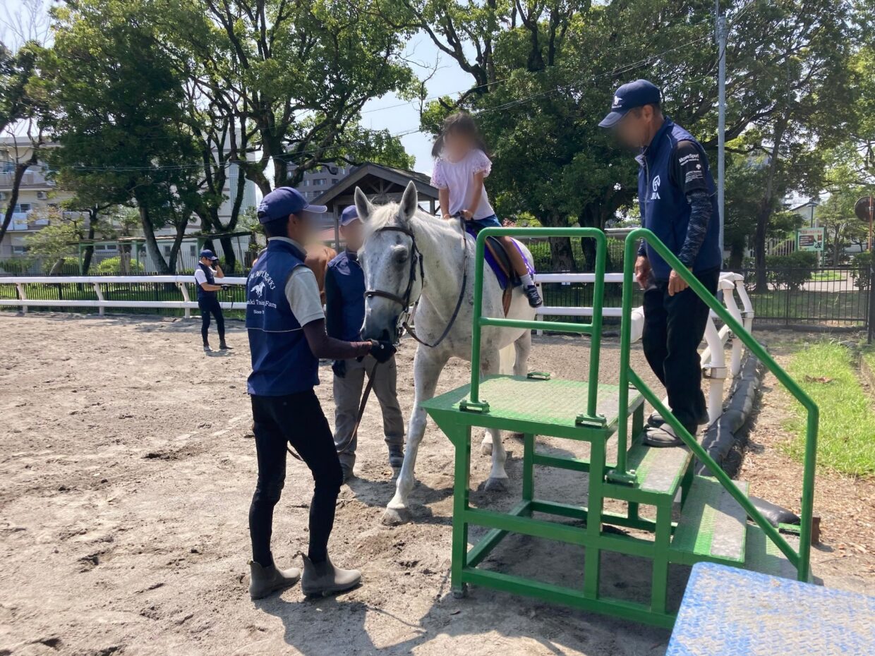 乗馬用スポット階段