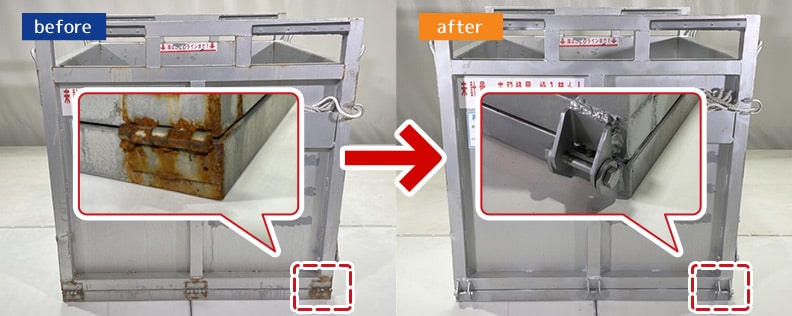 ヒンジの取替修理