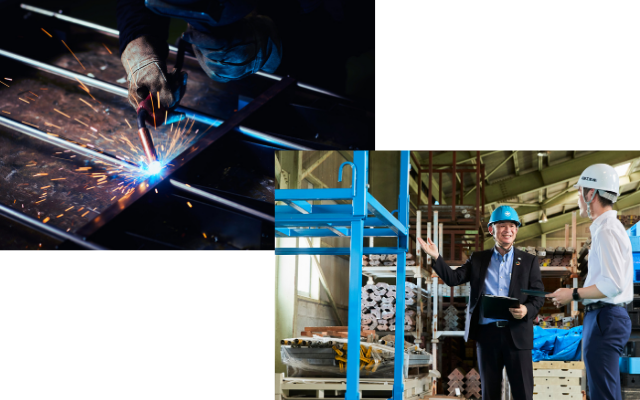 和新工業では物流機器の修理・改造を事業の一つとして強化しています