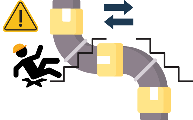 倉庫内での転倒事故が懸念されていた